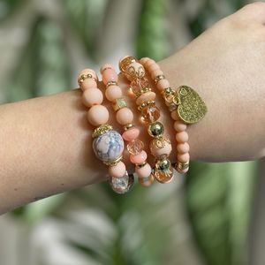 Beaded Bracelet Set (The Coral Sands Set)